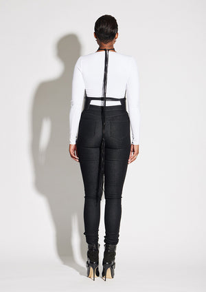 Button Fly Skinny Jeans