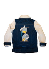 CIRCULAR PATH X WREN + GLORY Teddy Denim Moto Jacket