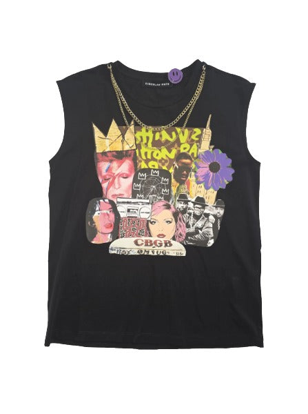 
                  
                    CIRCULAR PATH X LOVE TARA Sleeveless Round Neck Necklace T-Shirt
                  
                