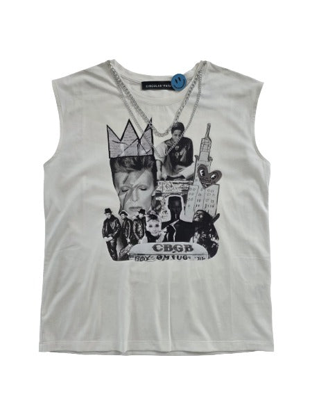 
                  
                    CIRCULAR PATH X LOVE TARA Sleeveless Round Neck Necklace T-Shirt
                  
                