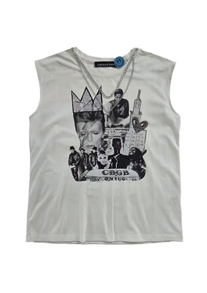 CIRCULAR PATH X LOVE TARA Sleeveless Round Neck Necklace T