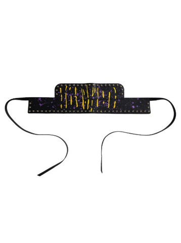 CIRCULAR PATH X AMANDA MURRAY Reversible Corset Belt Studs - Black/Yellow/Purple