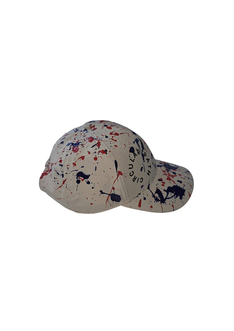 CIRCULAR PATH X AMANDA MURRAY Recycled Nylon Logo Baseball Cap - Red-Blue