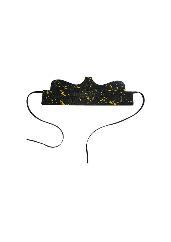 CIRCULAR PATH X AMANDA MURRAY Reversible Cut Out Corset Belt Black Red Yellow