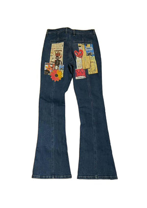 CIRCULAR PATH X LOVE TARA Zelda Zipper Jean