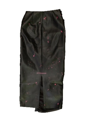 CIRCULAR PATH X AMANDA MURRAY Vegan Leather Ruched Skirt