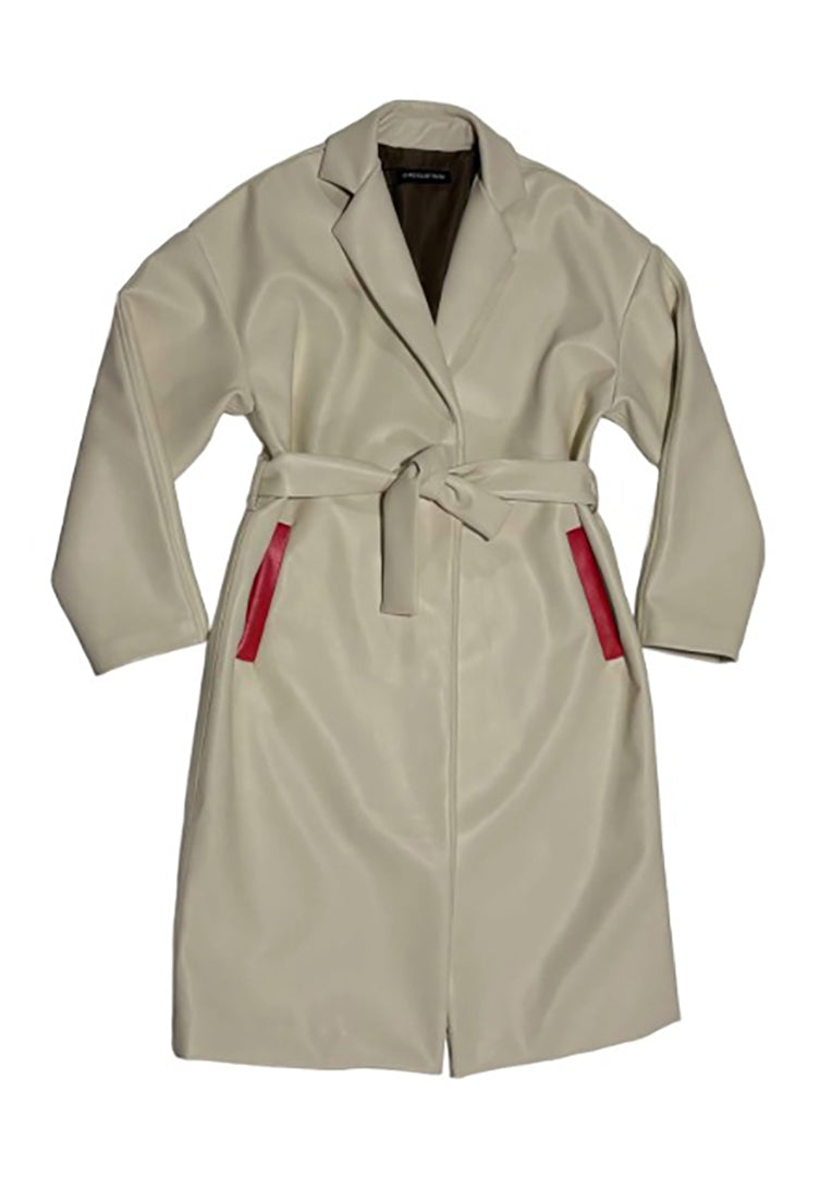 CIRCULAR PATH X WREN + GLORY Vegan Leather Coat