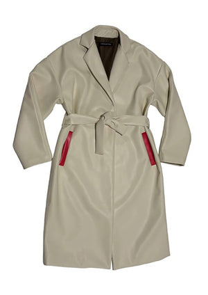 CIRCULAR PATH X WREN + GLORY Vegan Leather Coat