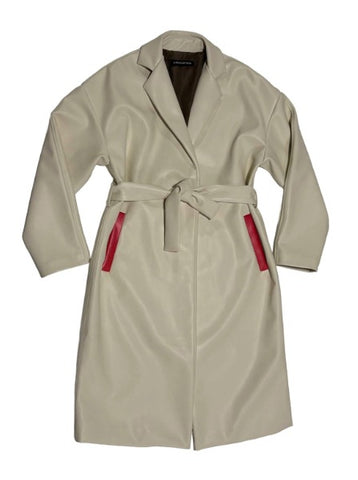 CIRCULAR PATH X WREN + GLORY Vegan Leather Coat