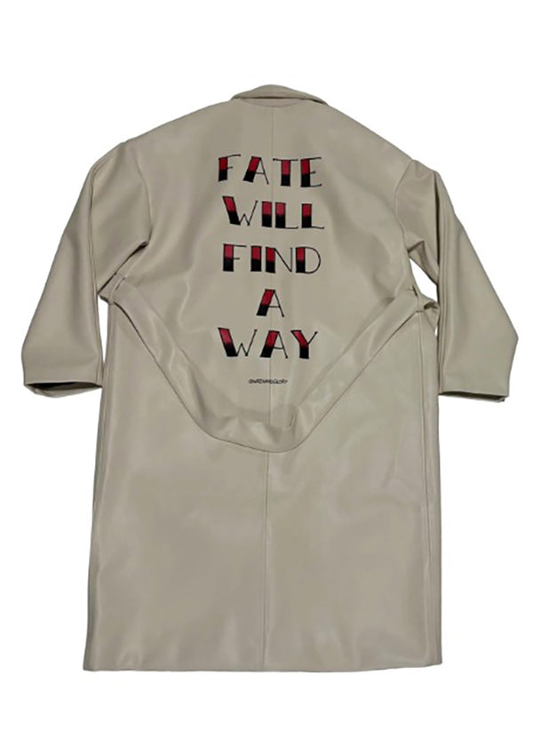 CIRCULAR PATH X WREN + GLORY Vegan Leather Coat