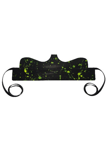 CIRCULAR PATH X AMANDA MURRAY Reversible Cut Out Corset Belt Black-Neon Yellow