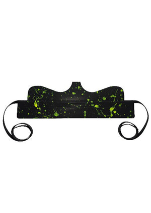 CIRCULAR PATH X AMANDA MURRAY Reversible Cut Out Corset Belt Black-Neon Yellow