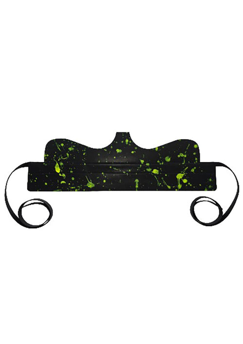 CIRCULAR PATH X AMANDA MURRAY Reversible Cut Out Corset Belt Black-Neon Yellow