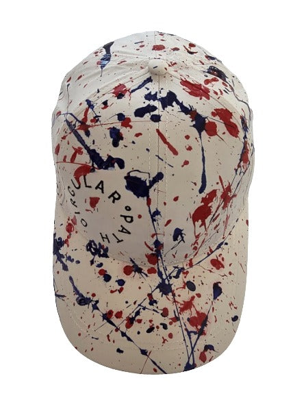 CIRCULAR PATH X AMANDA MURRAY Recycled Nylon Logo Baseball Cap-Red-Blue