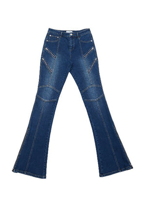 CIRCULAR PATH X LOVE TARA Zelda Zipper Jean