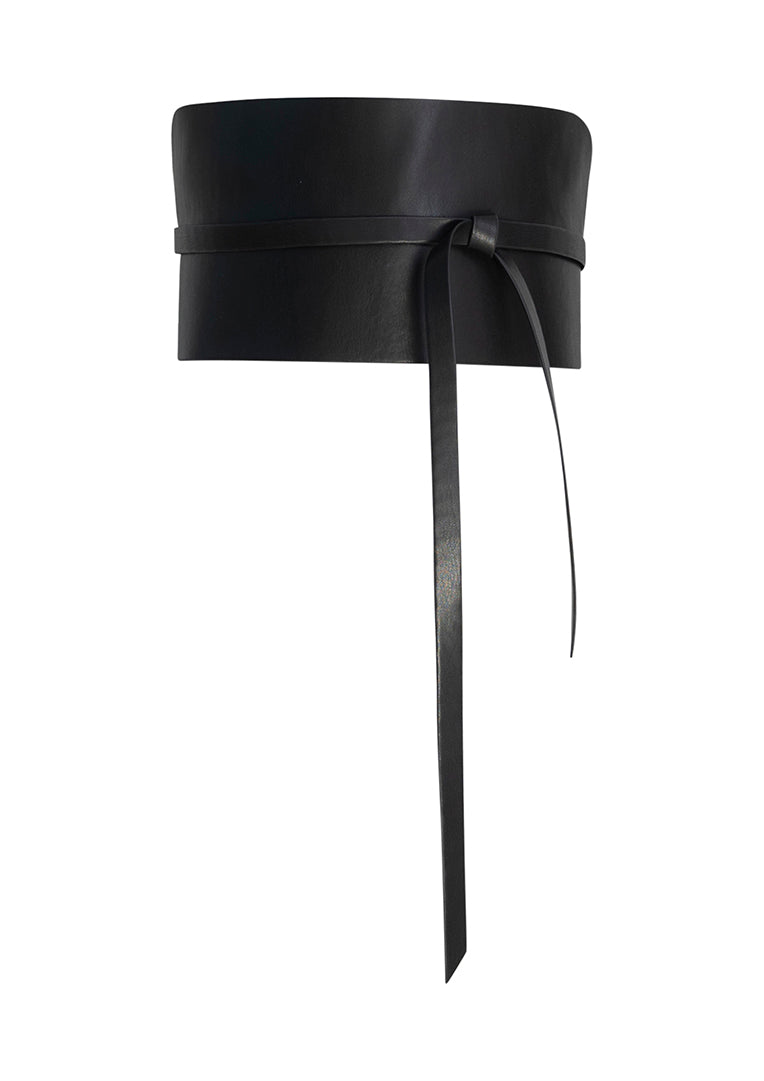 CIRCULAR X AMANDA MURRAY Reversible Corset Belt Black - Black-Bronze