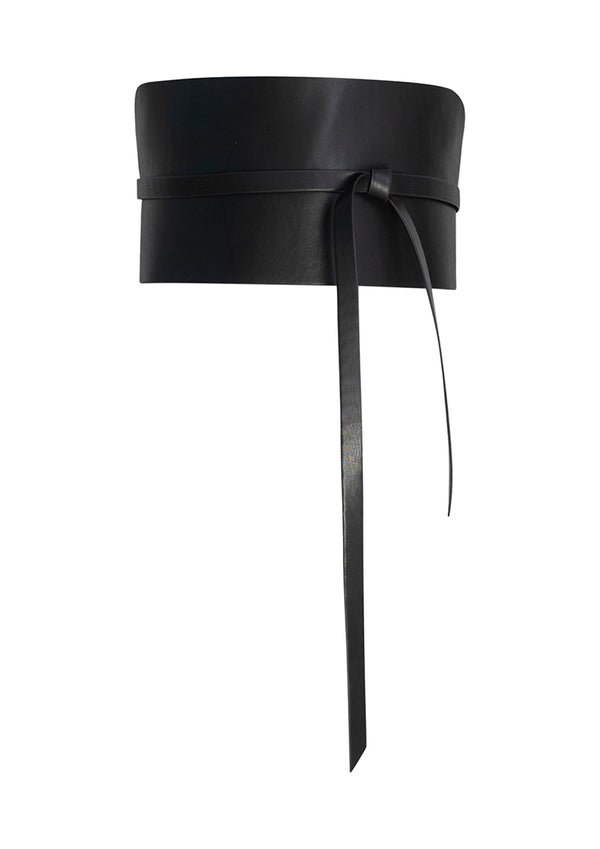 CIRCULAR X AMANDA MURRAY Reversible Corset Belt Black - Black-Bronze