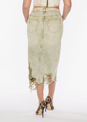 Cross Over Midi Skirt