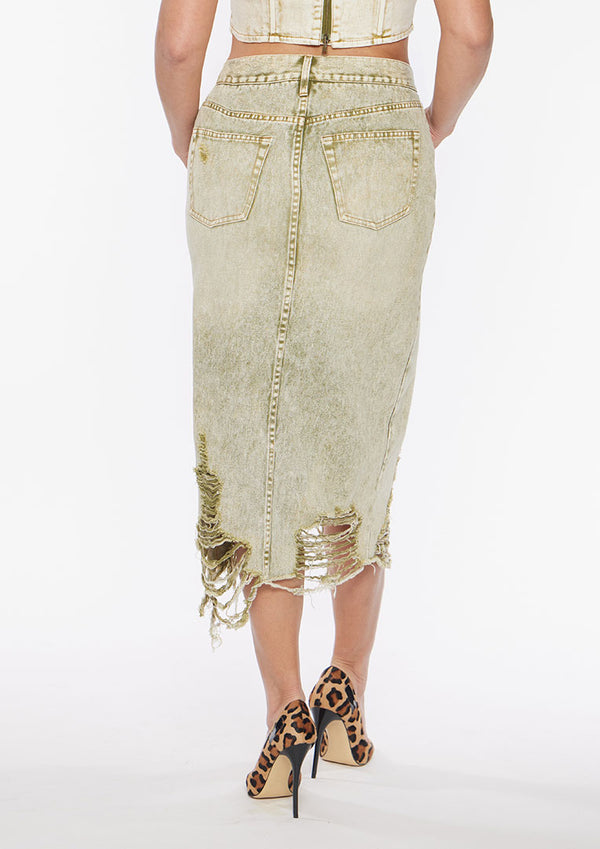 Cross Over Midi Skirt