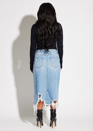 Cross Over Midi Skirt