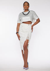 Cross Over Midi Skirt