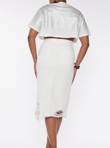 Cross Over Midi Skirt