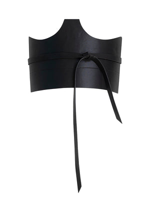 CIRCULAR PATH X AMANDA MURRAY Reversible Cut Out Corset Belt – Black-Bronze