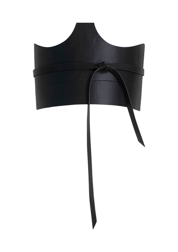 CIRCULAR PATH X AMANDA MURRAY Reversible Cut Out Corset Belt – Black-Bronze