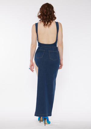 Denim Maxi Skirt