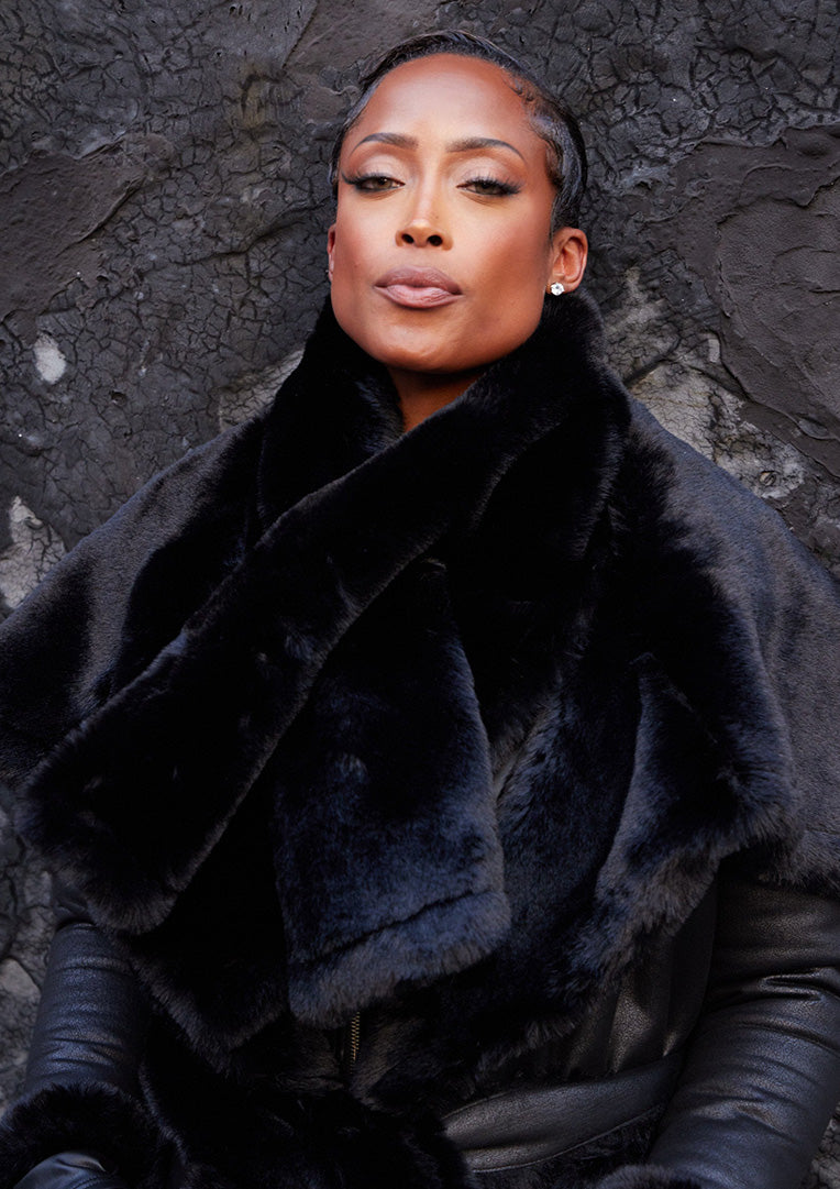 Faux Fur Scarf Vegan