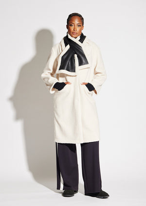 Faux Shearling Vegan Scarf