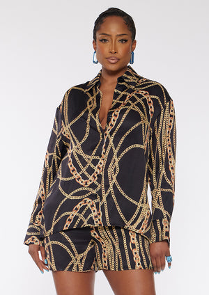 Long Sleeve Over Sized Shirt