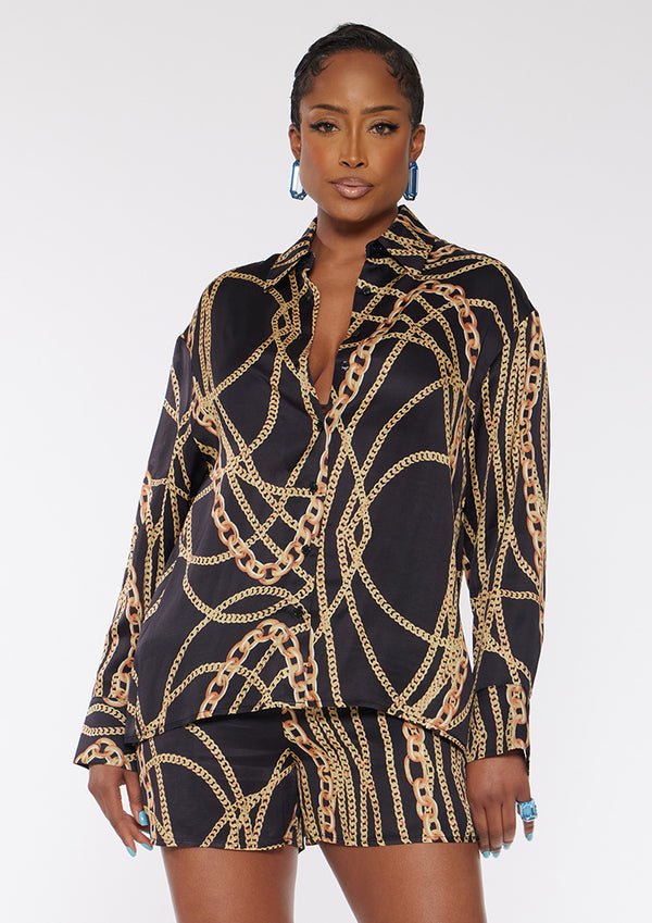 Long Sleeve Over Sized Shirt