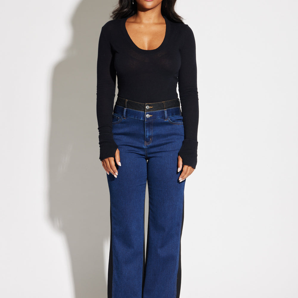 Loose Denim Wide Leg Pants