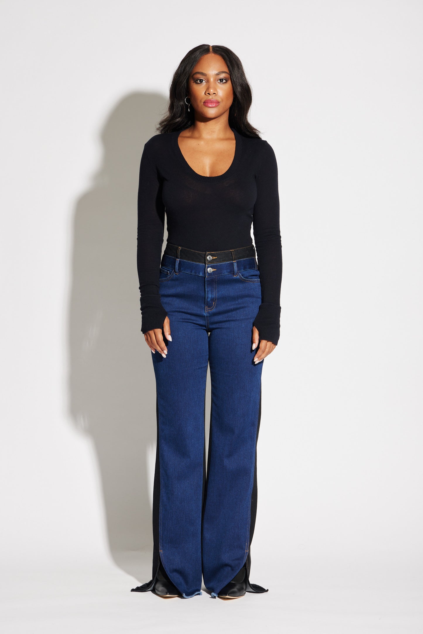 Loose Denim Wide Leg Pants