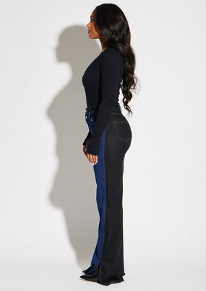 Loose Denim Wide Leg Pants