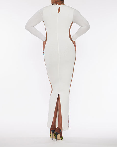 
                  
                    Maxi Long Sleeve Side Action Dress
                  
                