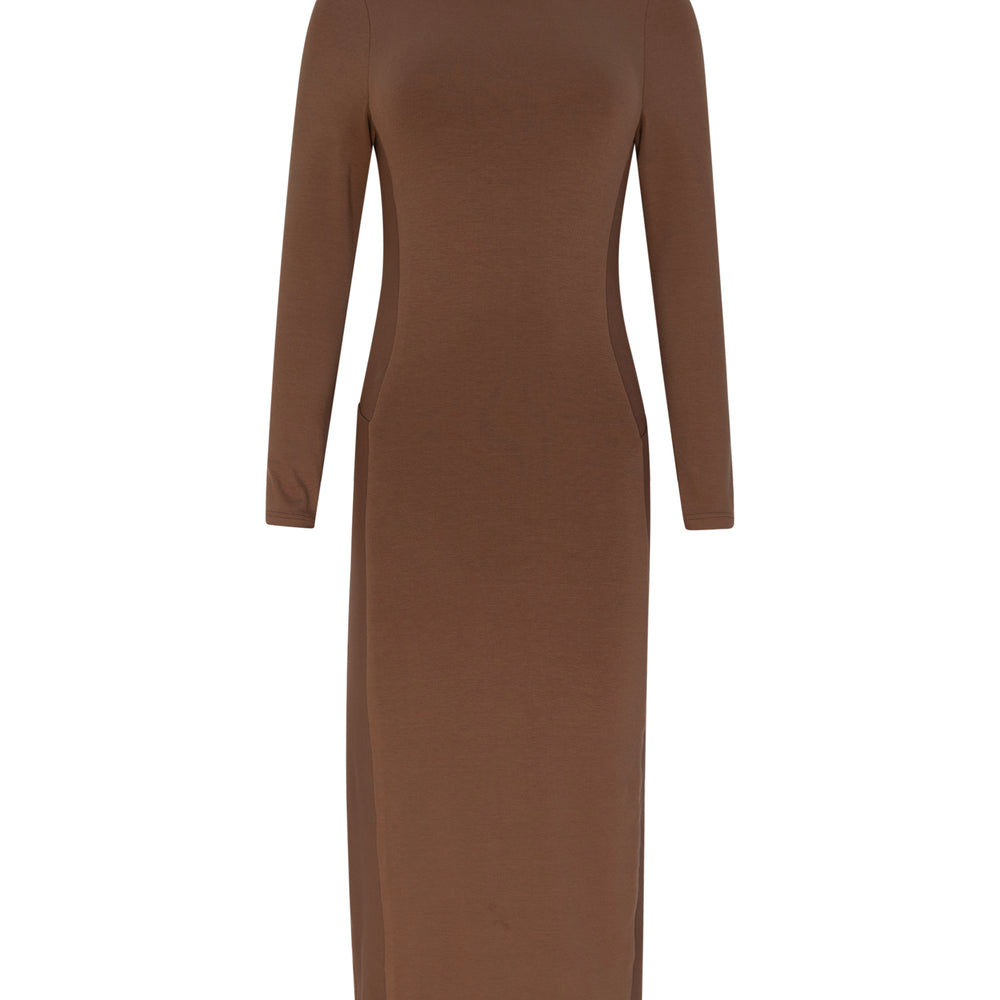 Maxi Long Sleeve Side Action Dress
