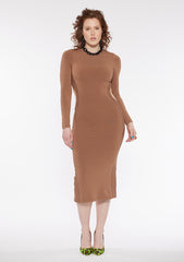 Maxi Long Sleeve Side Action Dress