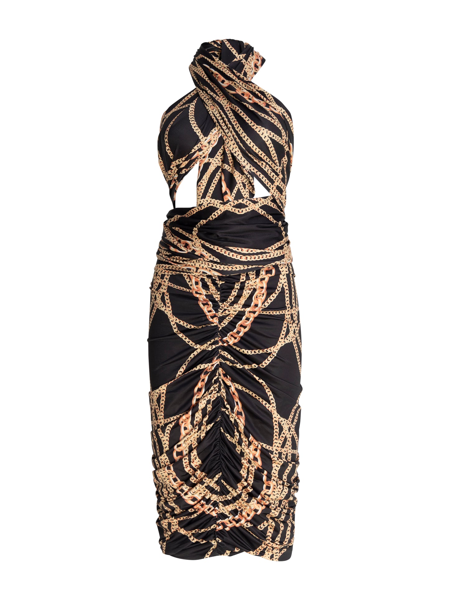 Midi Multi-Tie Bodycon Dress