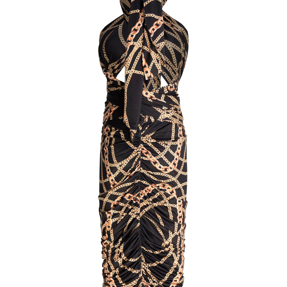 
                  
                    Midi Multi-Tie Bodycon Dress
                  
                