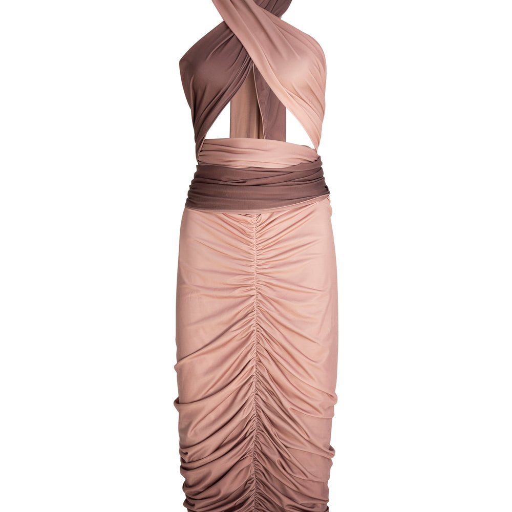 Midi Multi-Tie Bodycon Dress