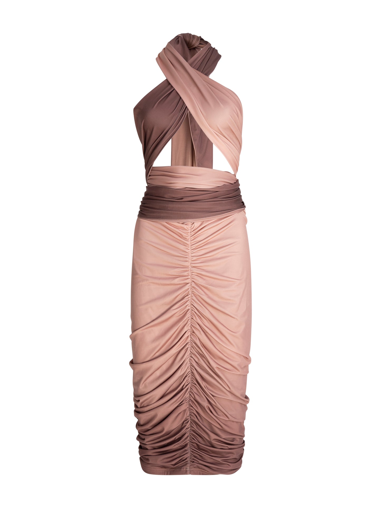 Midi Multi-Tie Bodycon Dress