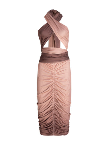 Midi Multi-Tie Bodycon Dress