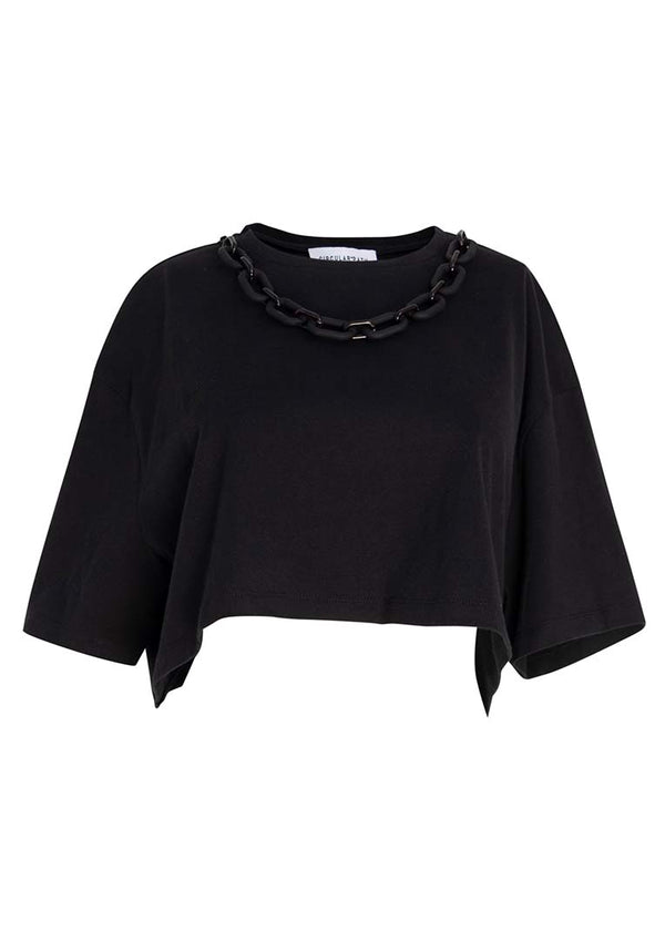 Necklace Crop T-Shirt