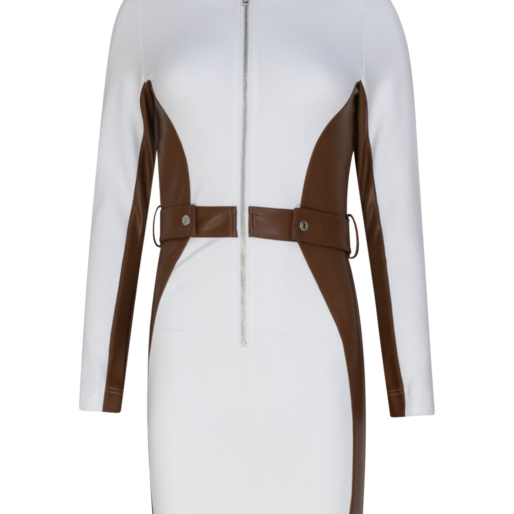 Panel Denim Bodycon Dress