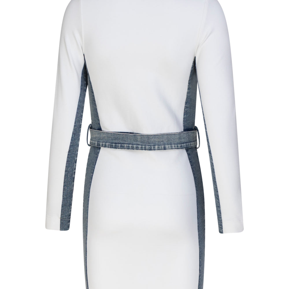 
                  
                    Panel Denim Bodycon Dress
                  
                