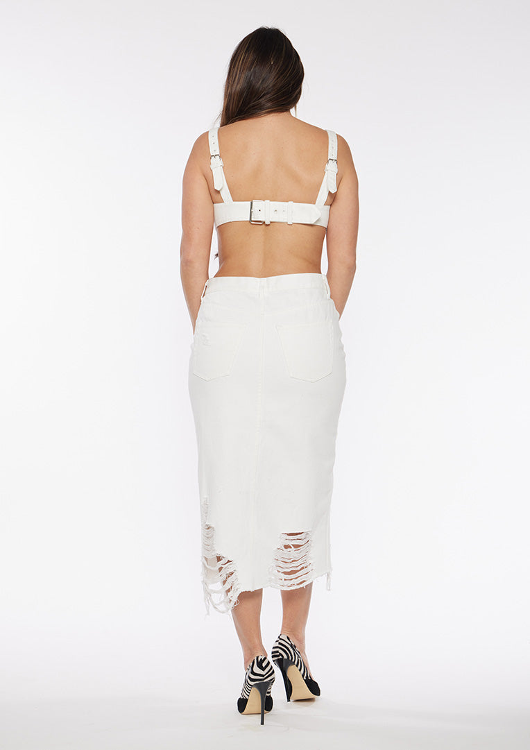 Pocket Denim Bikini Top