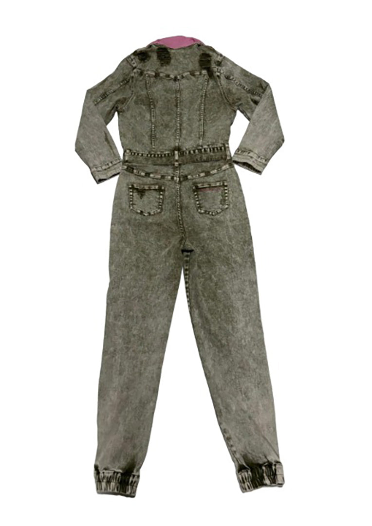 CIRCULAR PATH X WREN + GLORY Jean Jacket Jumpsuit