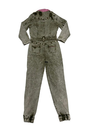 CIRCULAR PATH X WREN + GLORY Jean Jacket Jumpsuit